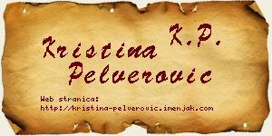 Kristina Pelverović vizit kartica
